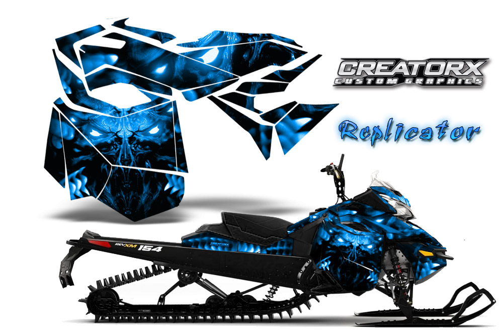 Skidoo Rev XM Graphics Kit Replicator Blue